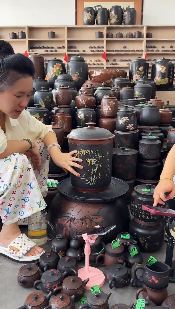 罐瑕疵 九饼 彩填锤纹 269