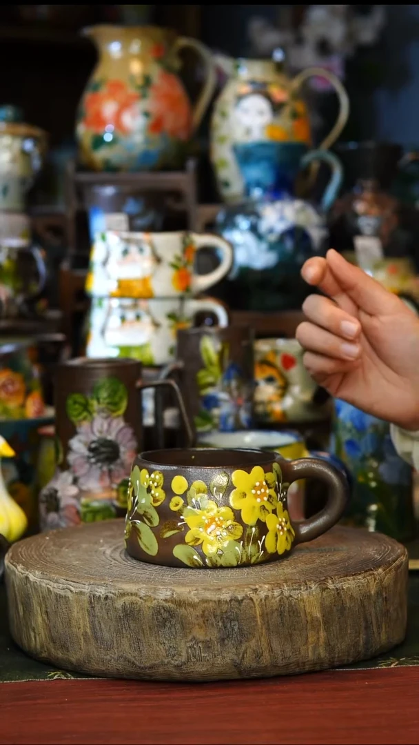 陶瓷135景德镇手工手绘釉下彩