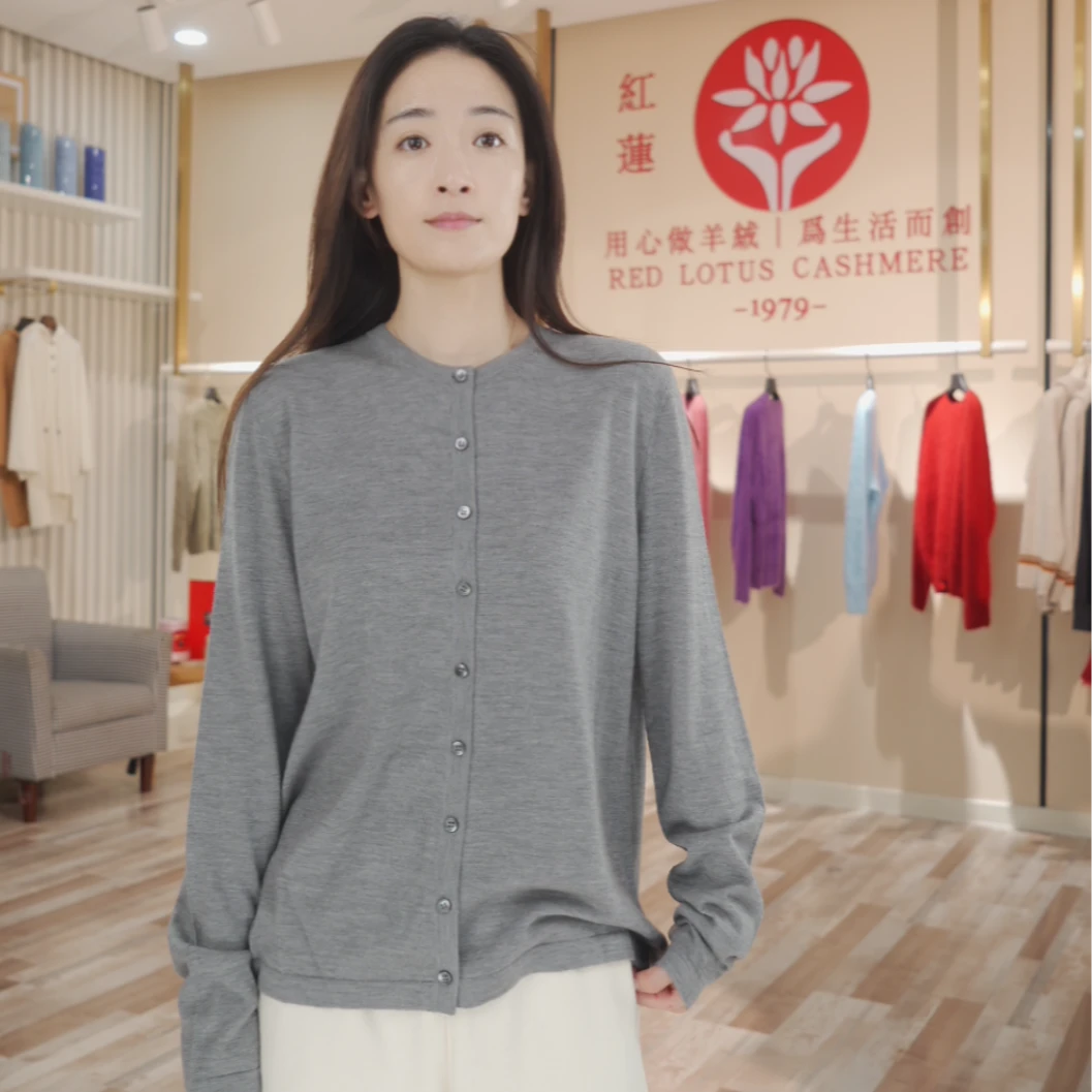 【25新款】100%精仿羊绒针织开衫女款气质百搭Z25217