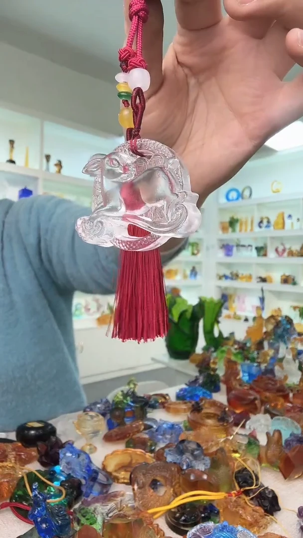 手工艺品琉璃小兔子