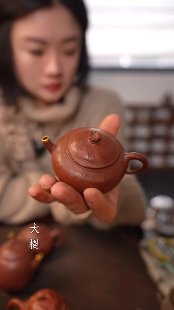 【闪购商品】包金嘴小壶款二 朱泥