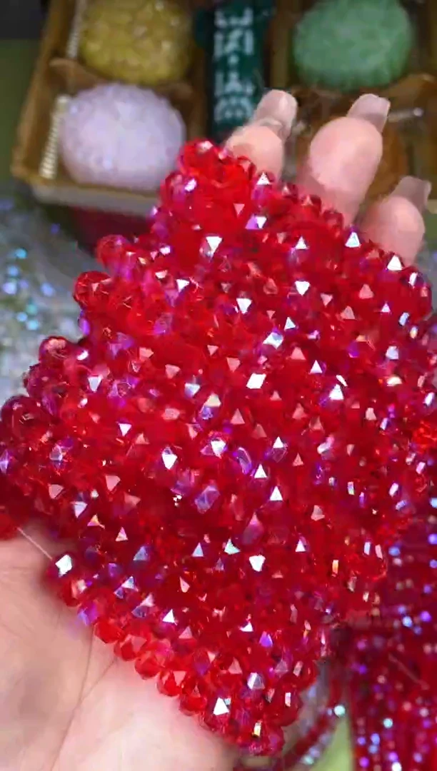 玻璃A71华子卡8车轮珠3条天堂大红色