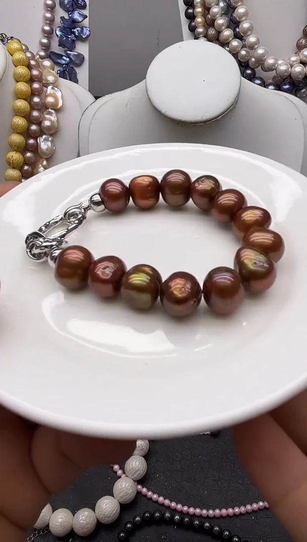 淡水珍珠钛钢颈饰1