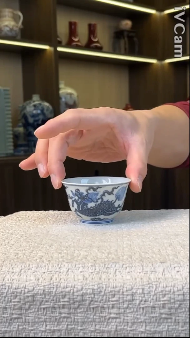 瓷片景德镇毛仔柴窑杯