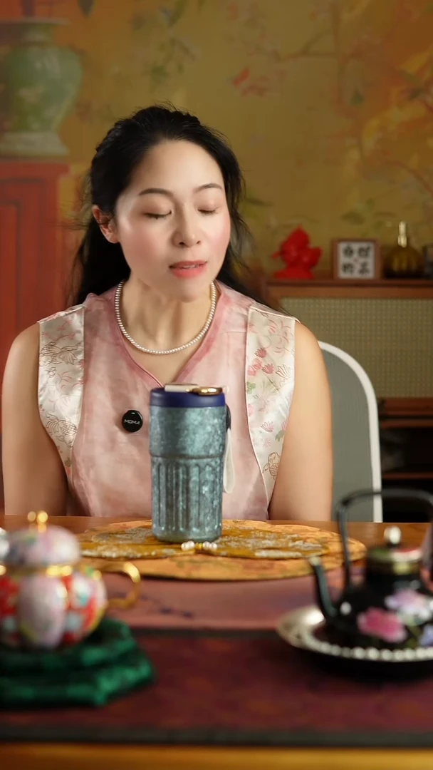 钛杯蓝色纯钛保温杯