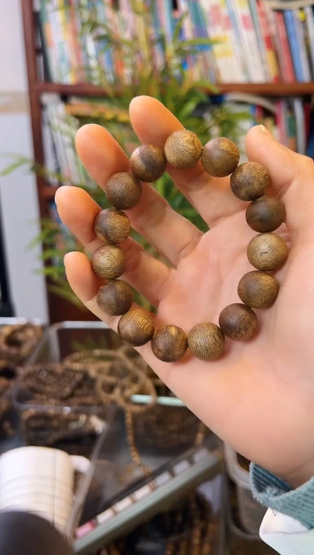 【闪购商品】沉香手串棋楠圆珠单圈