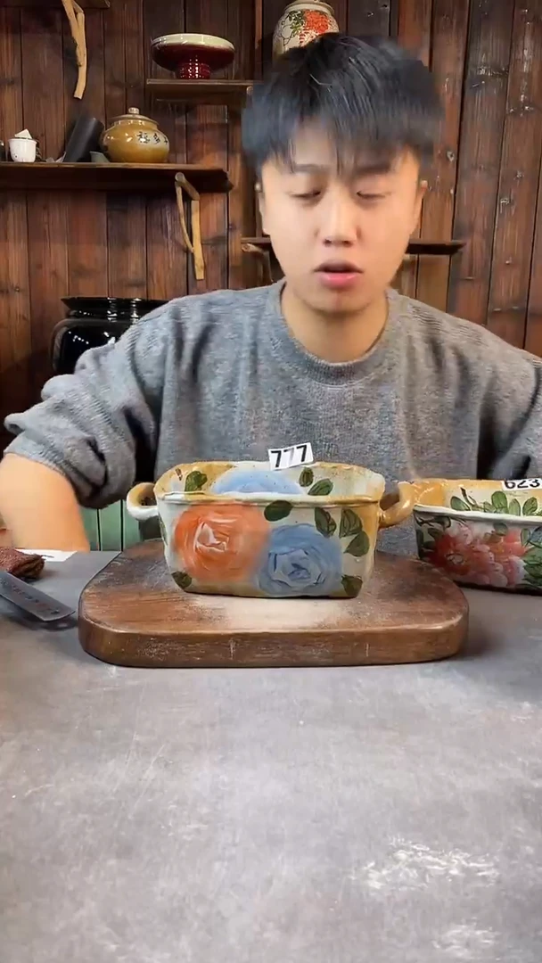 碗777，手工手绘，超值陶瓷