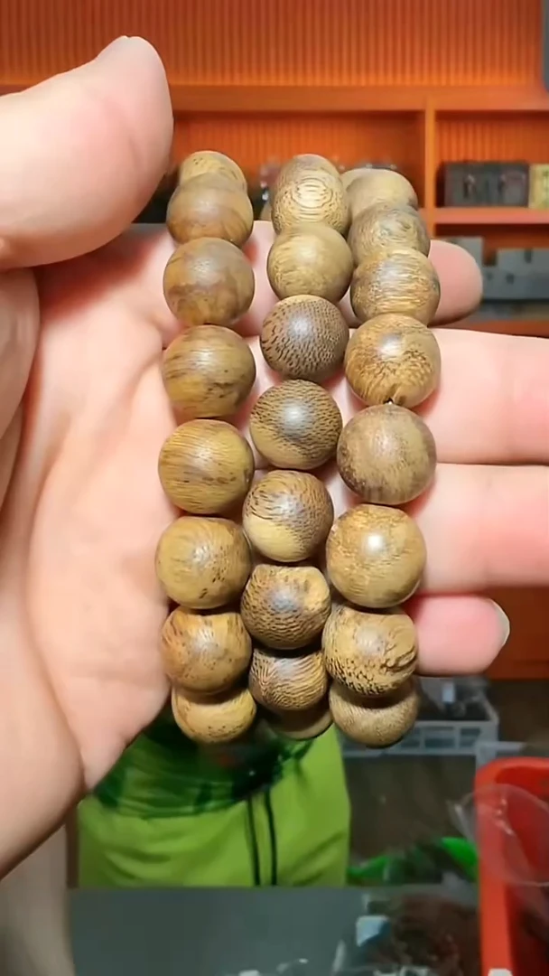 沉香手串110号单圈海南黑油阁1.2多样性发一