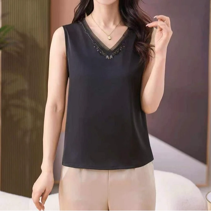 S67003百搭V领背心