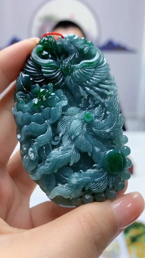 【闪购商品】定制翡翠未镶嵌4812ms-毛货166凤凰