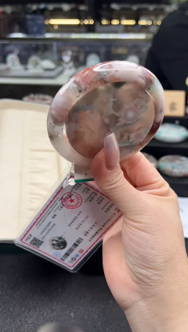 未镶嵌手镯石英质玉尘*丷圈口（赠品镯心）