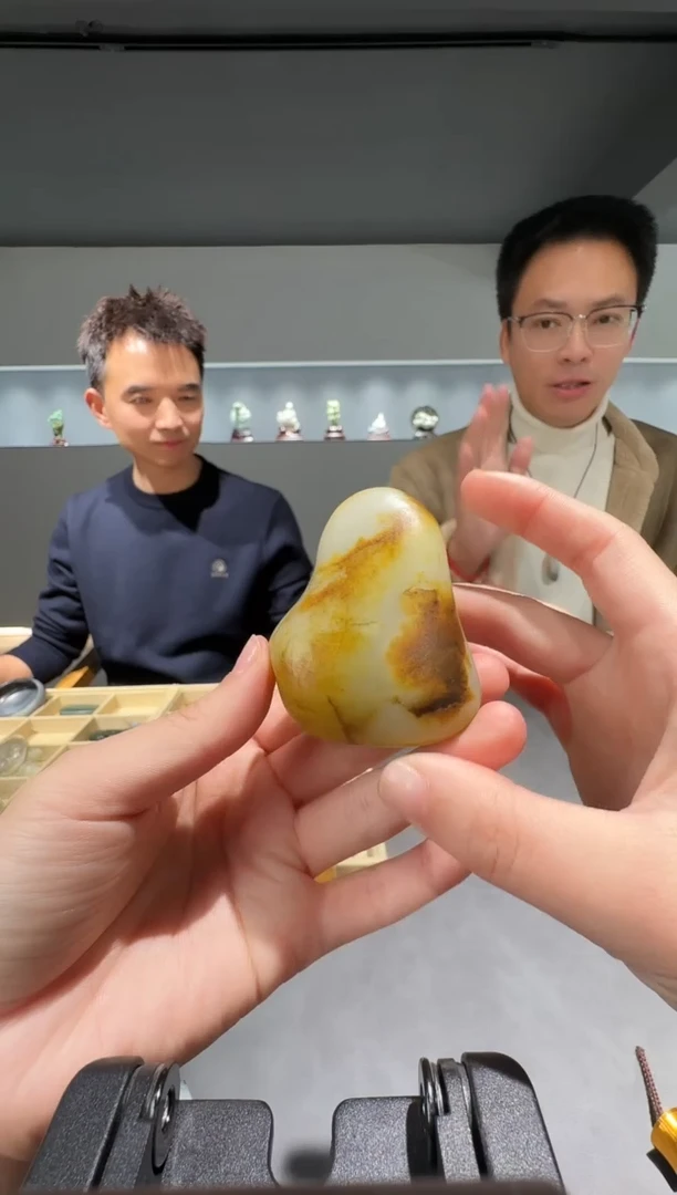 未镶嵌和田玉挂件69-独颗籽