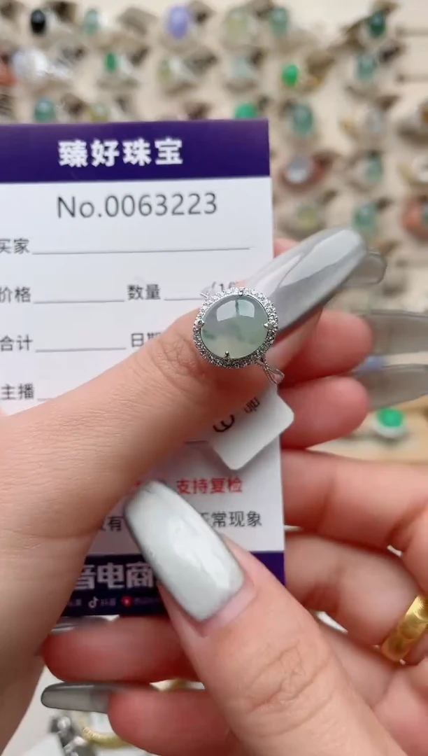 【闪购商品】翡翠戒指银S925镶嵌...........