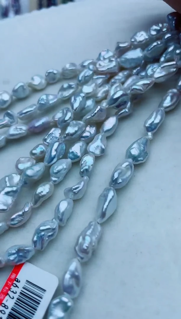 淡水珍珠银S925镶嵌项链项链多样性发其一