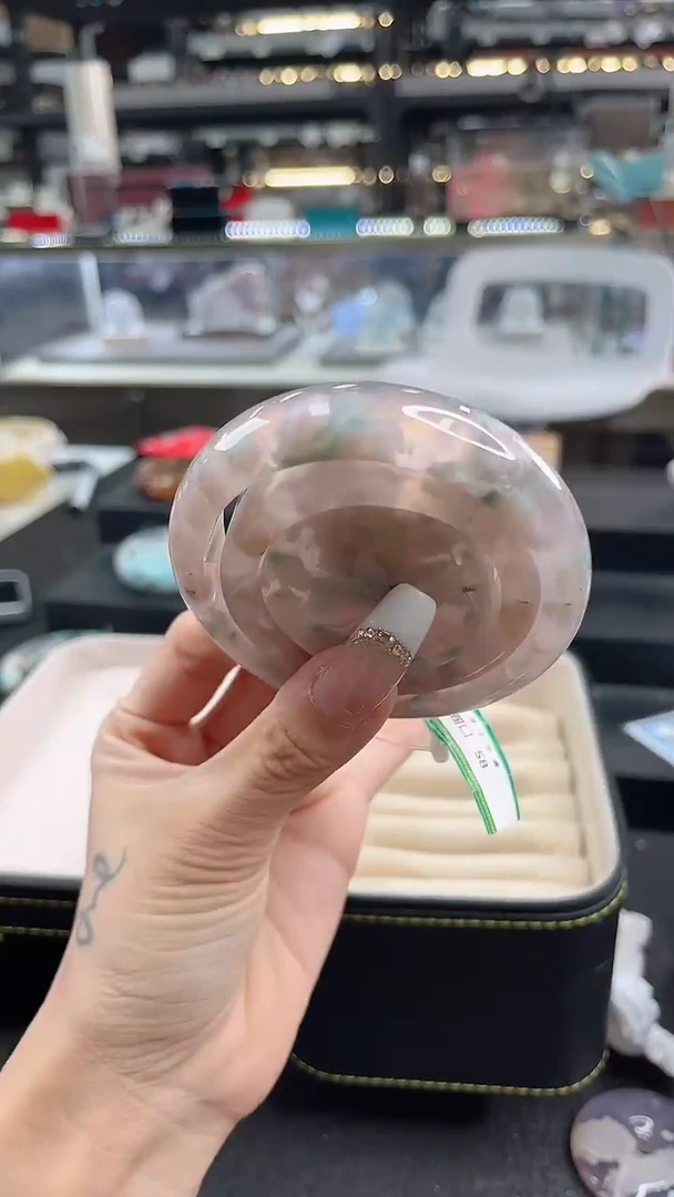 未镶嵌手镯石英质玉58圈口（赠品镯心）2s966