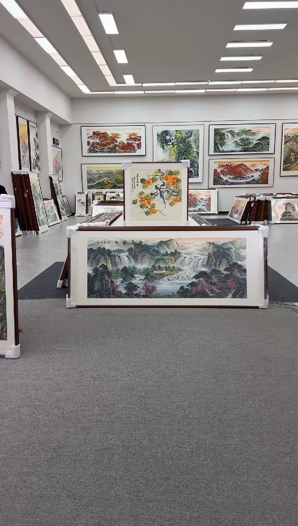 国画手绘现画 事事如意 60*60