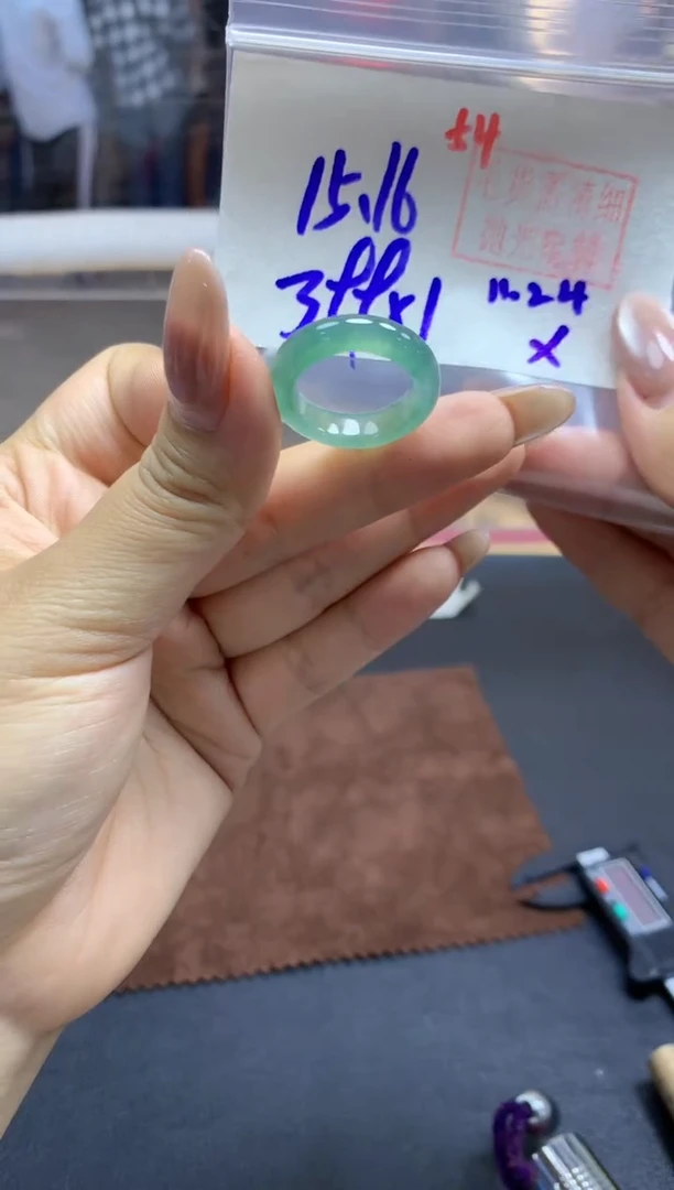 未镶嵌定制翡翠戒圈#399元-毛货需精细抛光