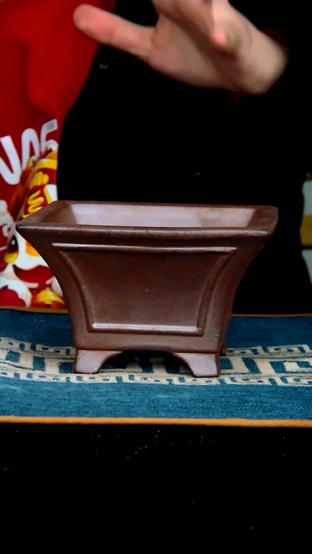 【闪购商品】紫砂花盆12.5*7内径紫砂花盆