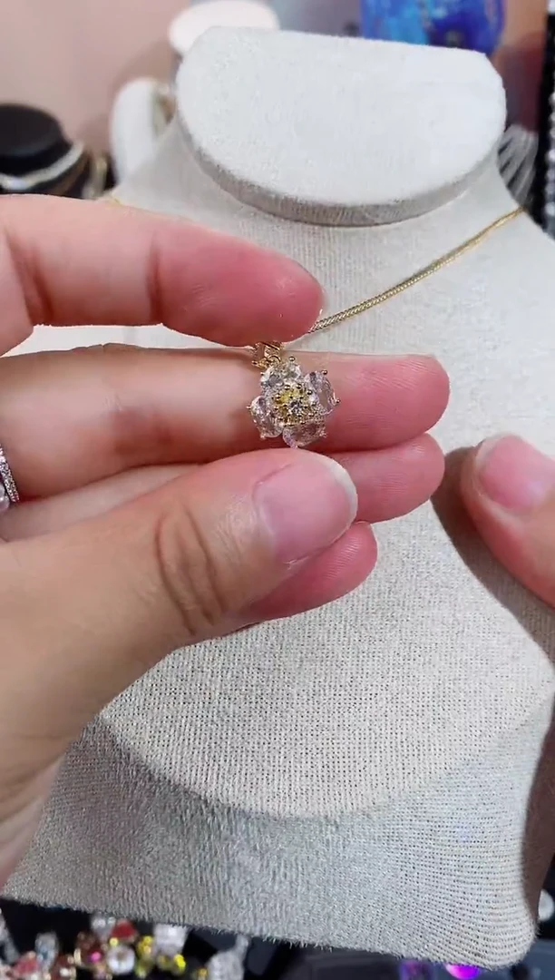 铜合金无925银项链7299