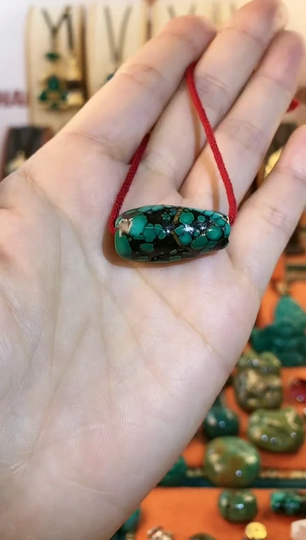 未镶嵌绿松石.网花 单颗