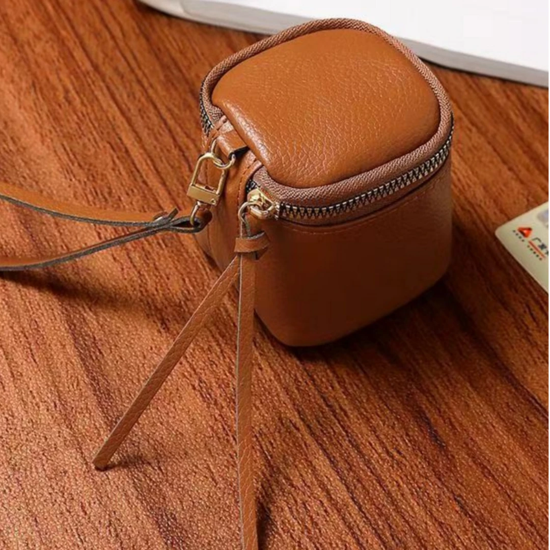 复古手拎零钱包文玩手串收纳包植绒皮迷你钥匙包大容量耳机口红包