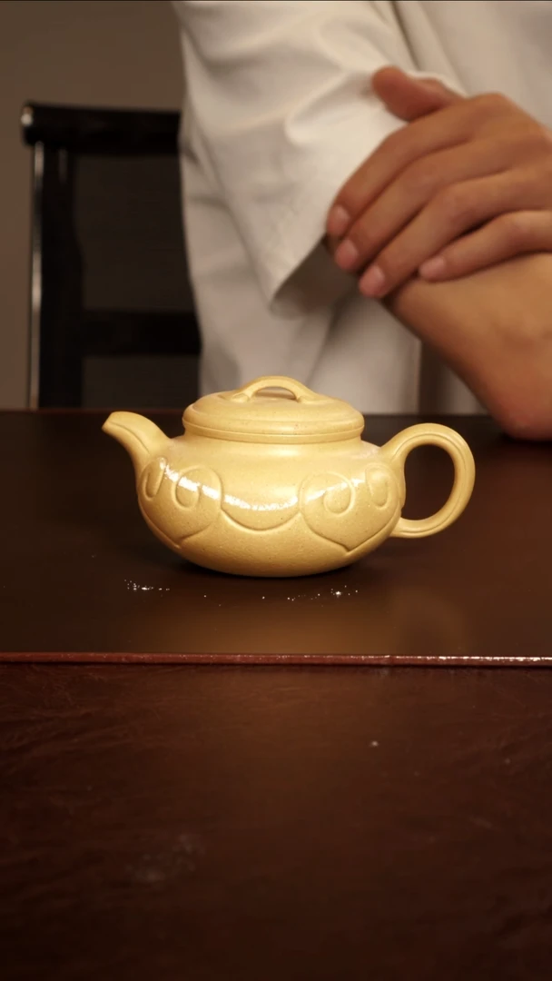 茶壶紫砂微瑕2号井本绿仿古如意
