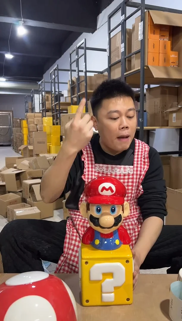 【闪购商品】杯马里奥问号罐一套