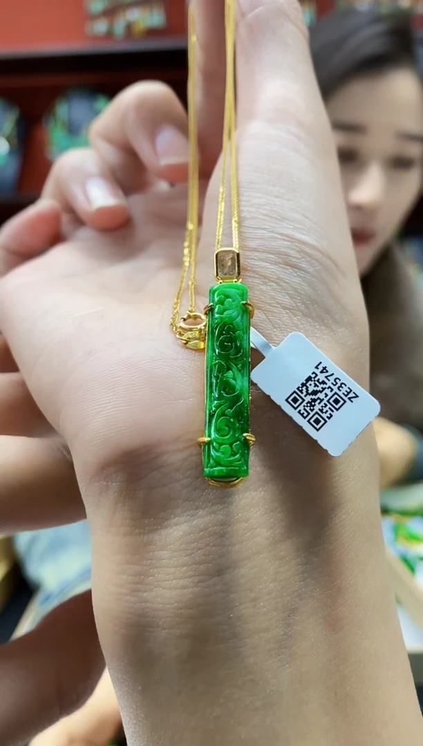 颈饰未镶嵌翡翠翡翠吊坠-27