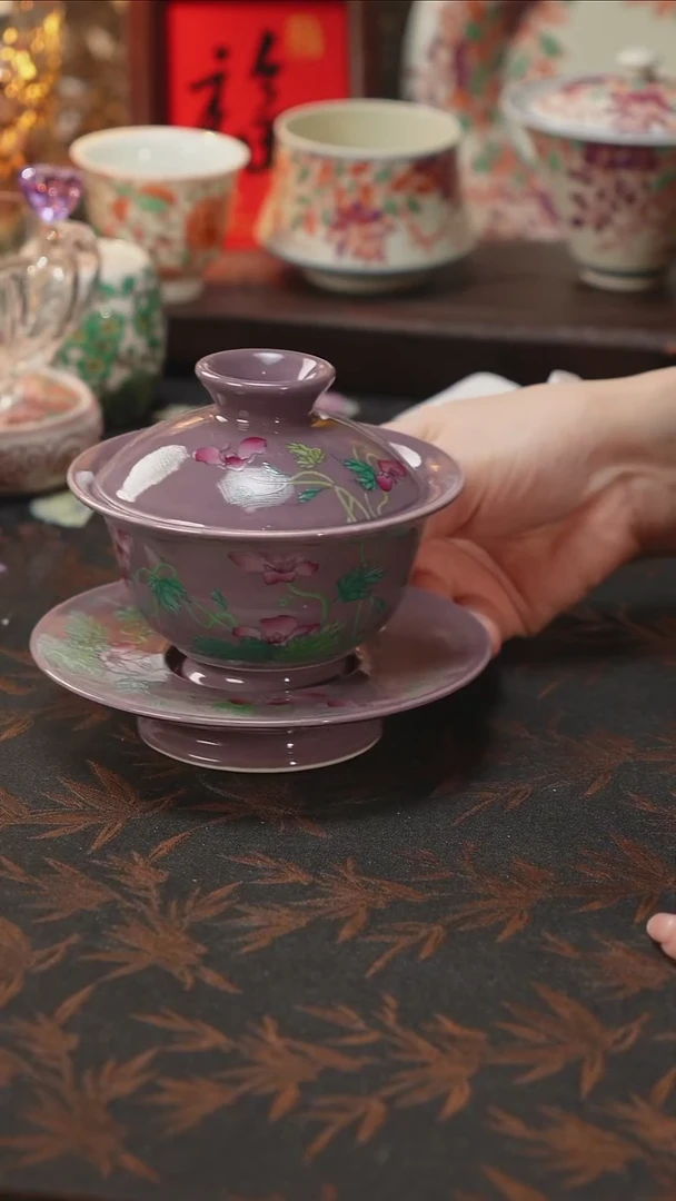 杯景德镇陶瓷杯碗柴烧多人