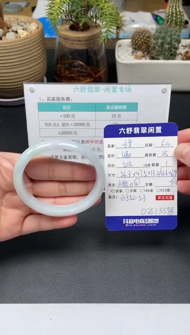 翡翠手镯未镶嵌小*D2513598