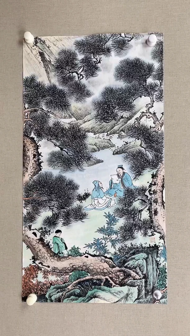 国画100*50 王利王利王利王利王利