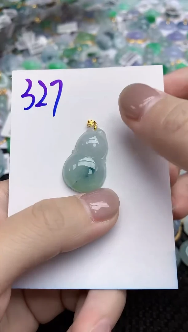 【闪购商品】翡翠颈饰18K金镶嵌天然翡翠A货