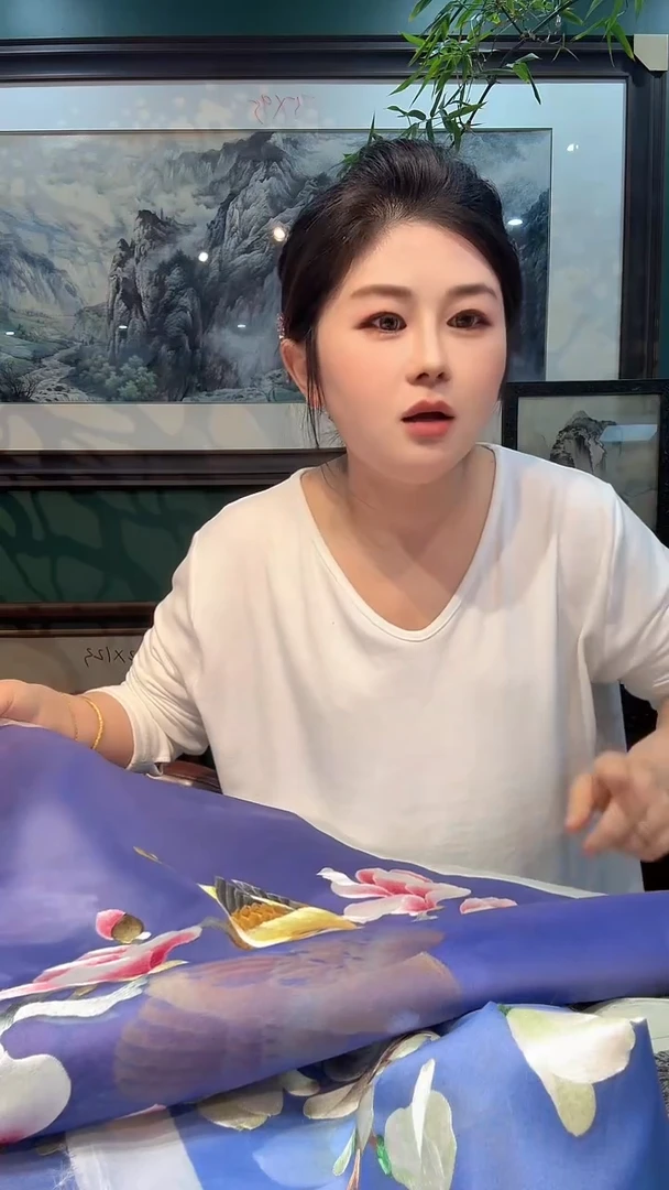 横款兜*非遗苏绣手工刺绣千里江山