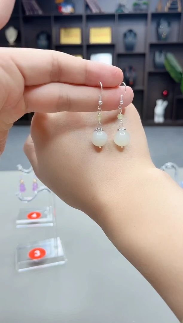 未镶嵌和田玉（子料）耳饰X26