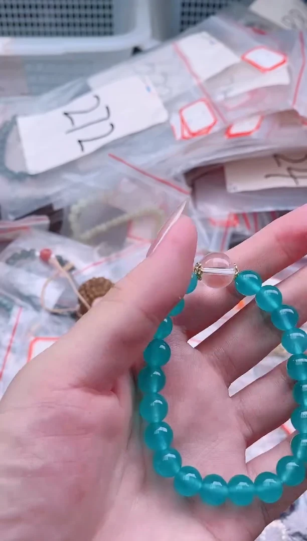 水晶手链未镶嵌多样性发拍一发一