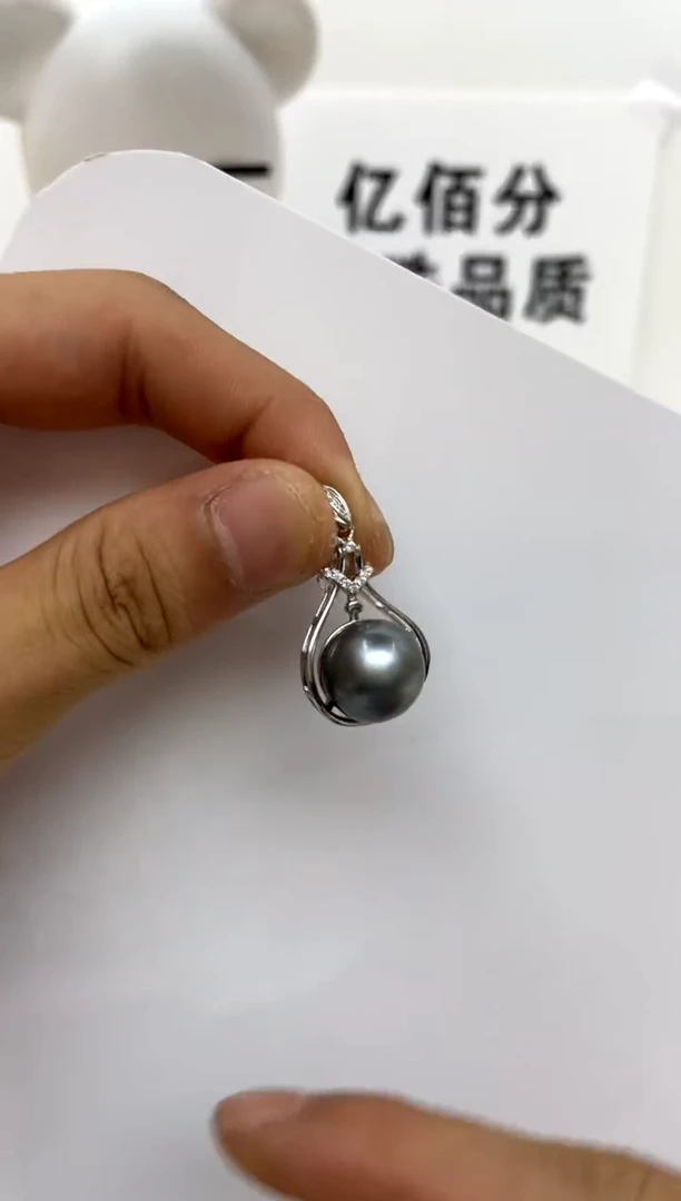 颈饰银S925镶嵌海水珍珠13