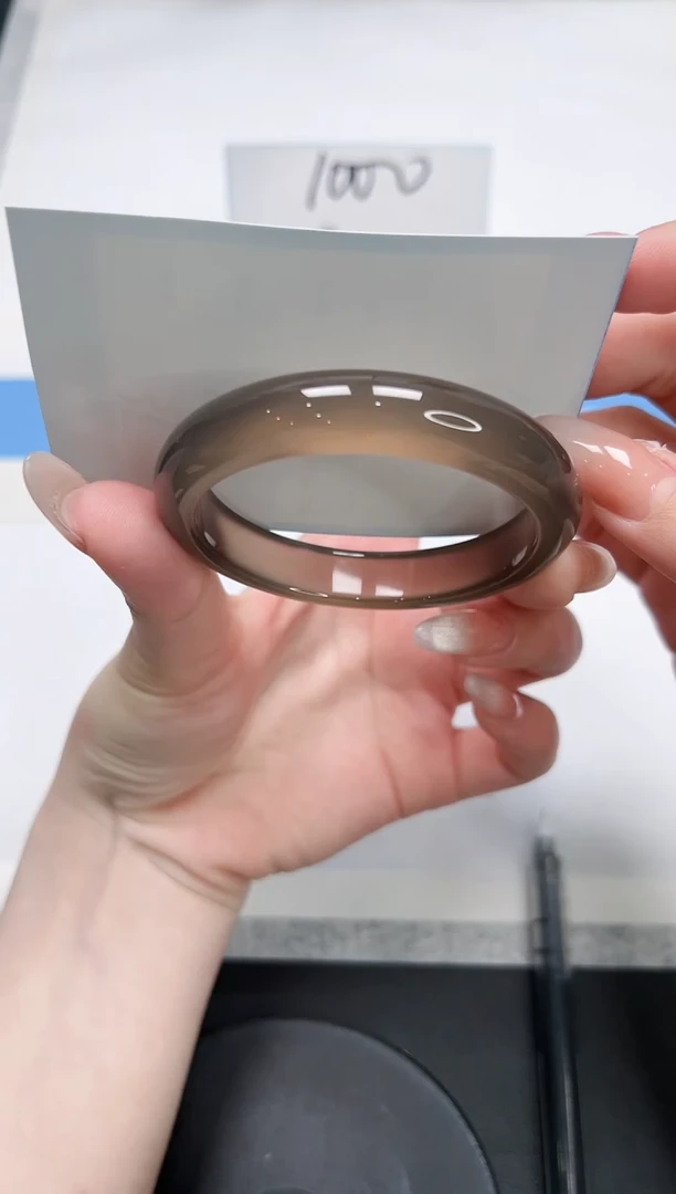 【闪购商品】石英质玉手镯未镶嵌135/香槟灰54.7