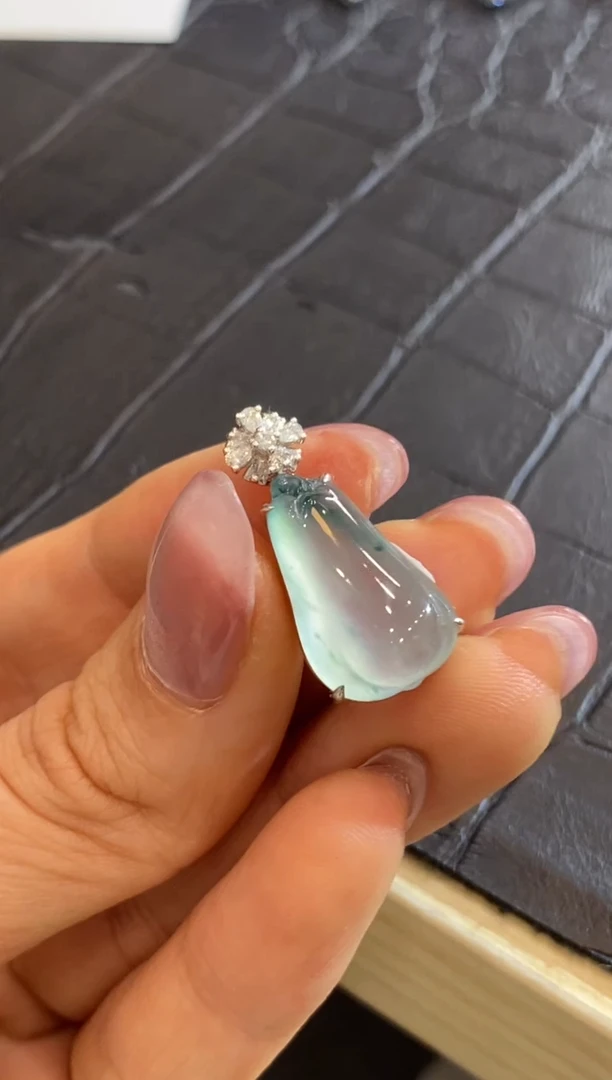 【闪购商品】翡翠颈饰18K金镶嵌收到货48小时鉴赏期（超时不退不换）