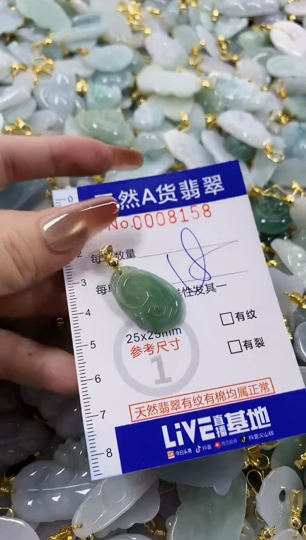 颈饰未镶嵌翡翠天然A货翡翠