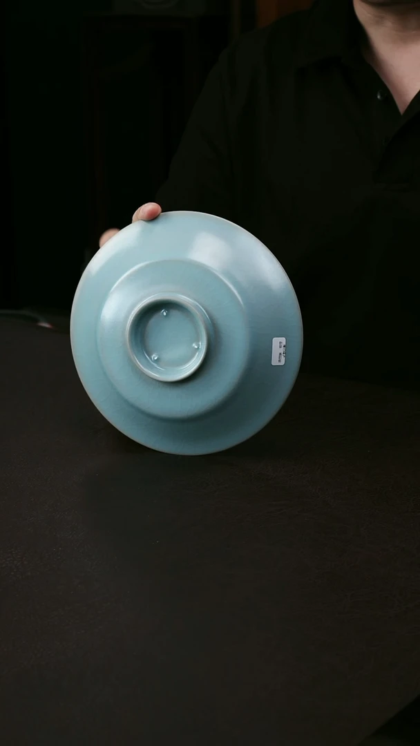 其他汝官窑精品折腰盘95