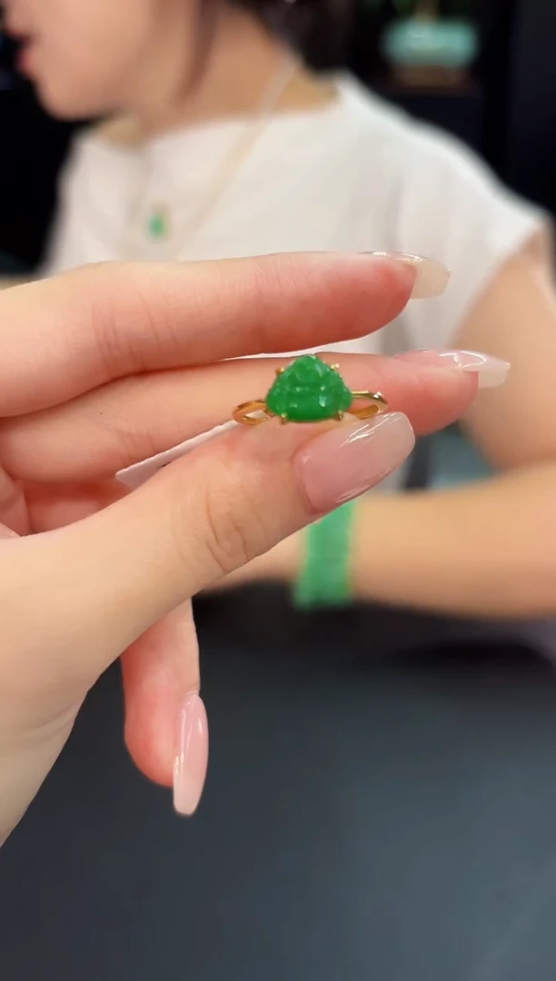 翡翠戒指未镶嵌 缅料A货/支持复检/一件