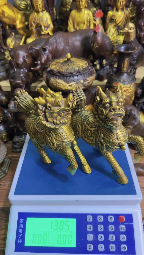 老黄黄铜摆件装饰品