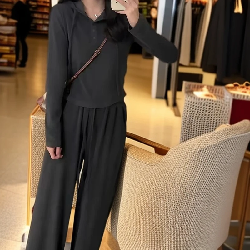 AMAZCOOL 秋款时尚气质显瘦运动休闲两件套3913