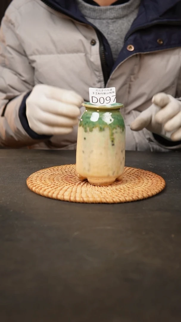 【闪购商品】瓷片097泥泥手工花盆