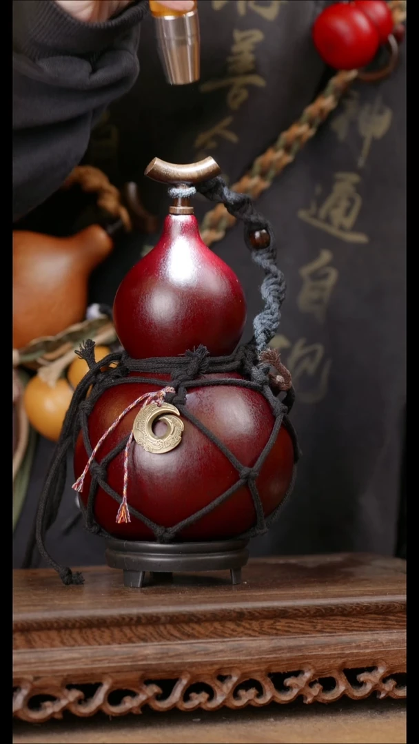 184号精品天然大漆酒葫芦一物一拍~