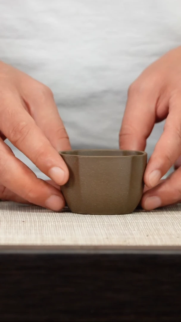 茶壶紫砂青段四方杯