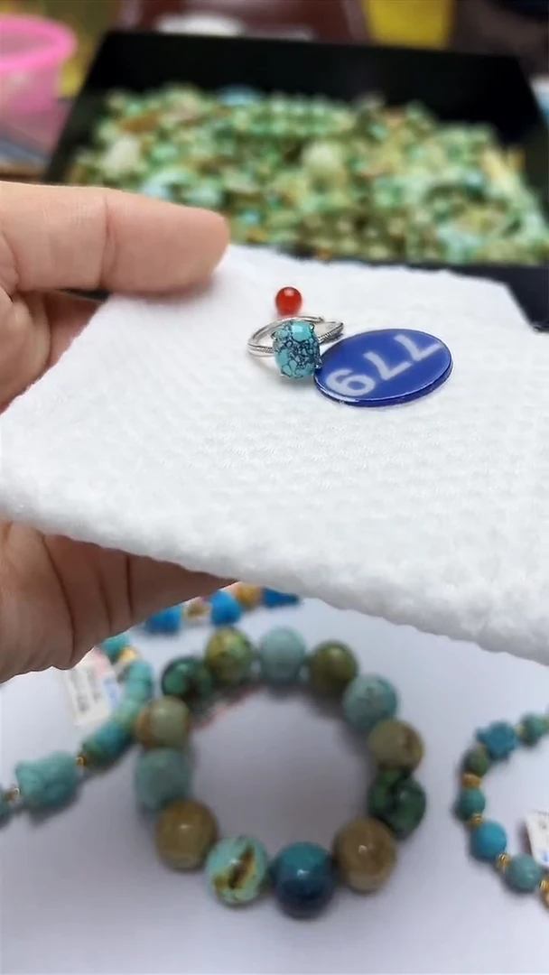 玛瑙/玉髓戒指银S925镶嵌779