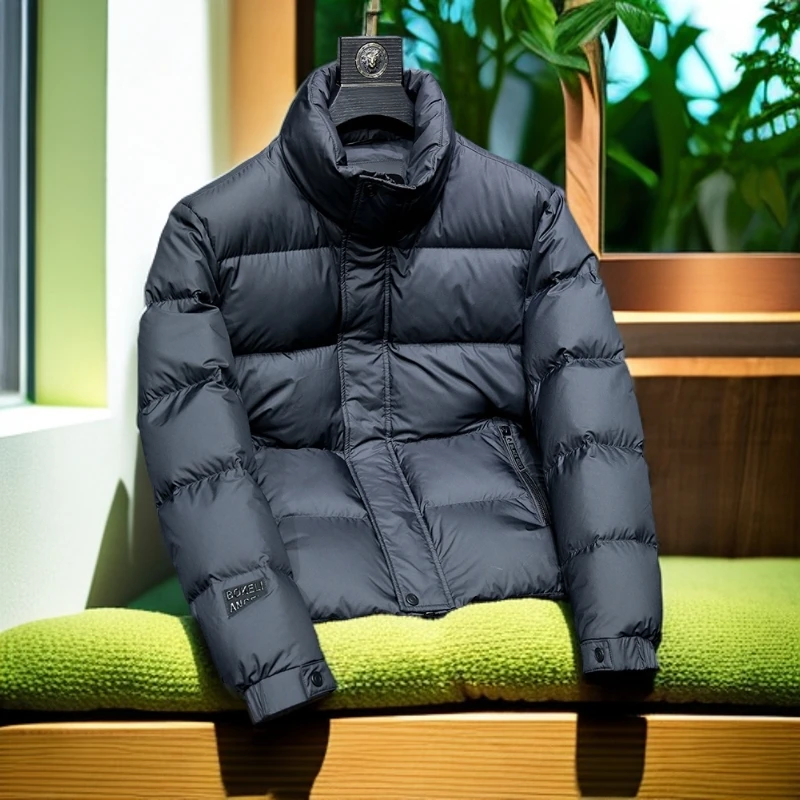 娜罗普西轻薄潮流立领加厚男士羽绒服秋冬新款轻便保暖防寒服外套