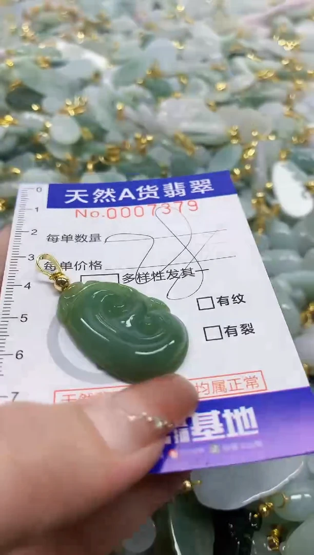 颈饰未镶嵌翡翠天然A货翡翠