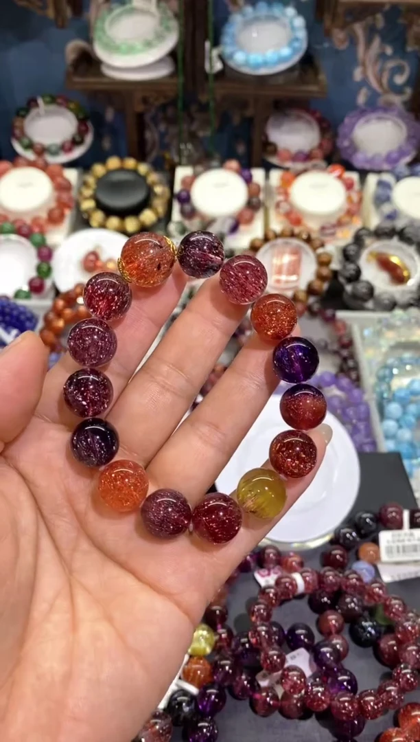 水晶手链未镶嵌N***W稀有色超七13+ 分两笔付